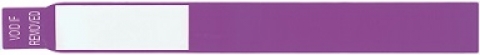 Boite de 2 rouleaux de 200 bracelets violets sans bisphénol A (400 bracelets)