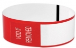 Bracelets thermique rouges pour imprimantes Zebra